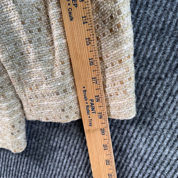 Metallic Gold Textured Tweed‎ Blazer Womens 20W Formal Career Evening Jacket - Picture 6 of 9